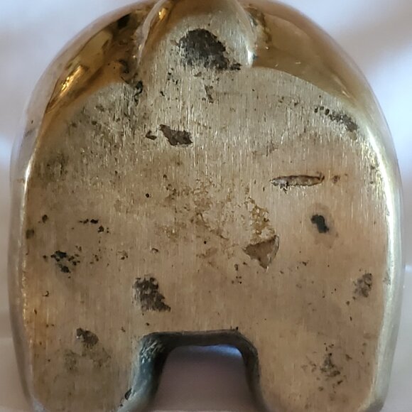 Vintage SOLID Brass Bear, Good Used Vintage Condition - Picture 4 of 4